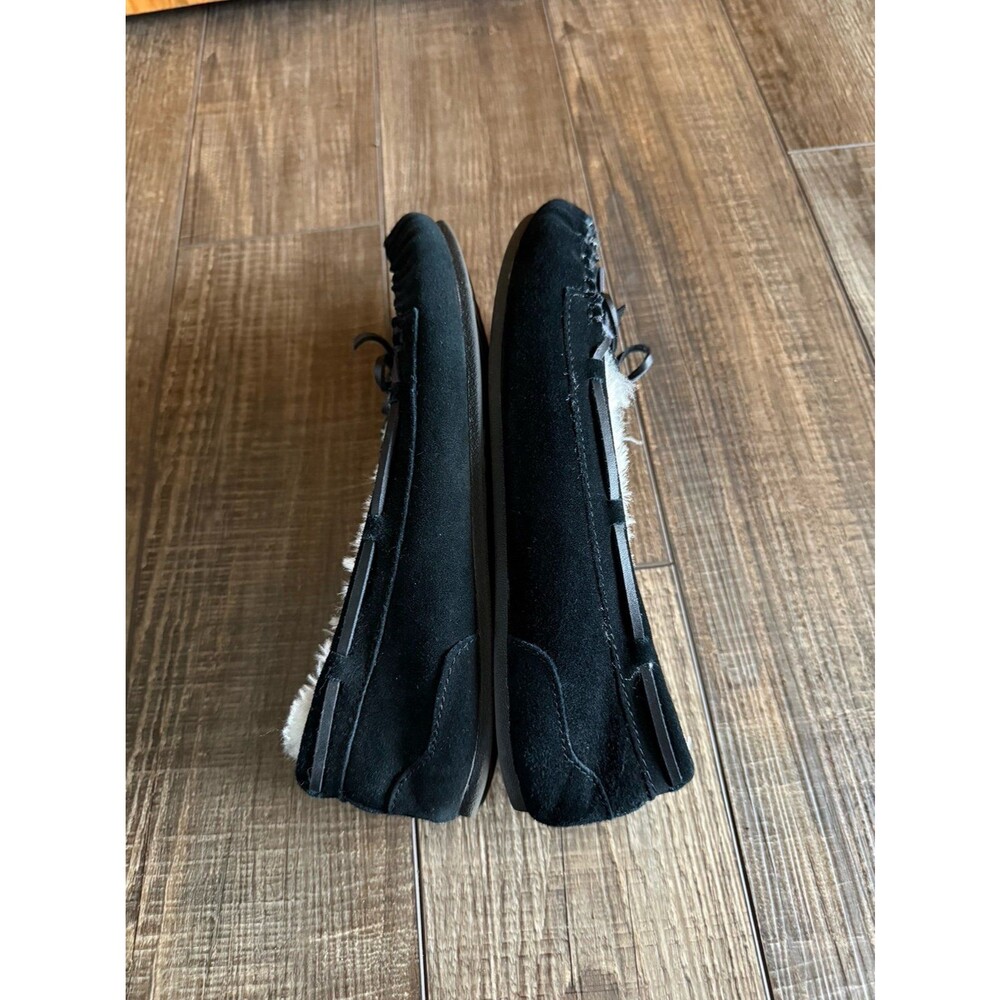 SO Berkley Suede Moccasin Slippers Sz. 8 Black - Picture 5 of 8